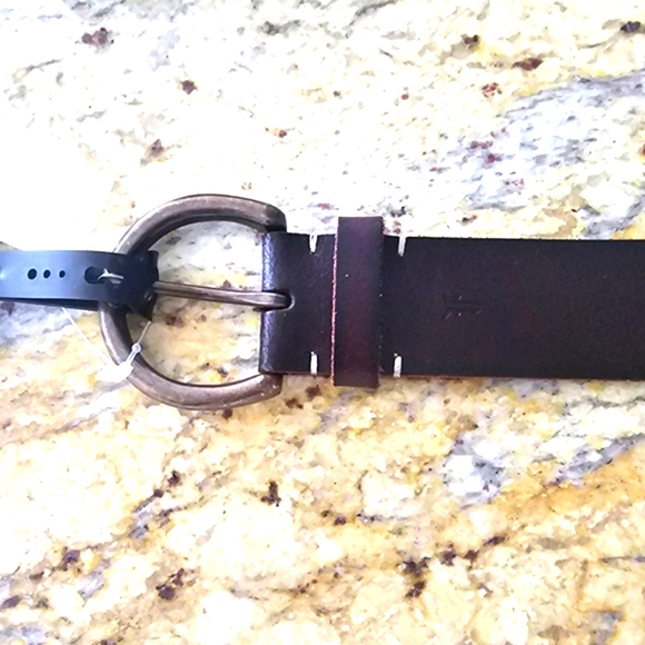 NWT, Frye Flat Leather Belt, 35mm brown, Small - Picture 2 of 2
